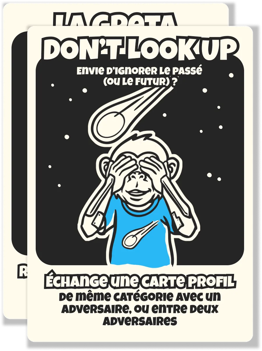 Carte action « Don't Look Up »